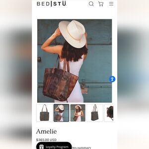 Bed Stu Tote Purse Bag Amelie Tan Teak Teak Rustic